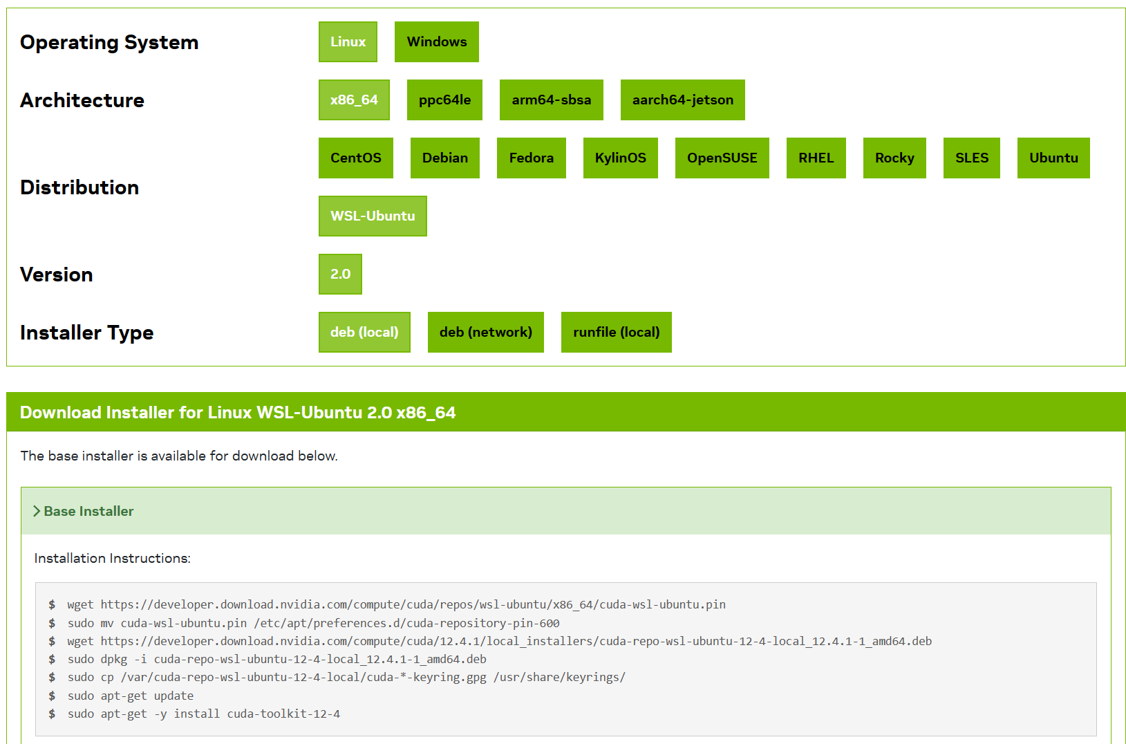NVIDIA CUDA Toolkit Installation