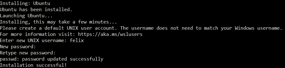 WSL-Ubuntu Installation
