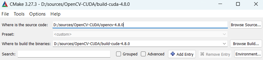 CMake GUI