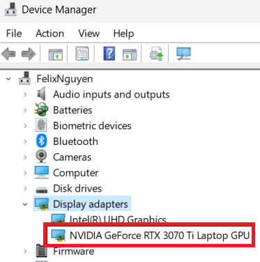 device manager