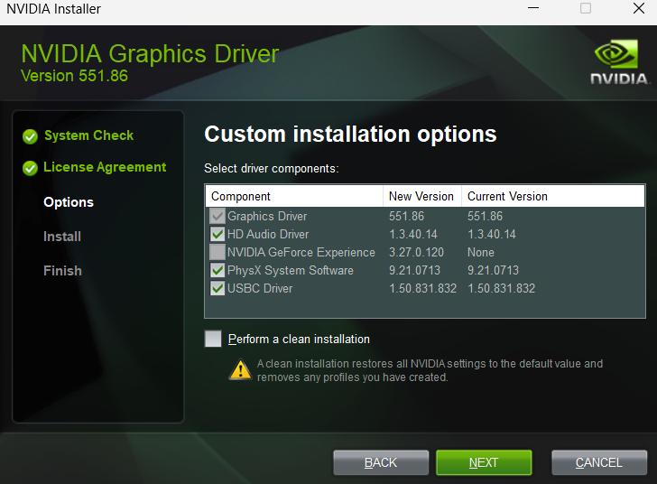 NVIDIA Driver Installation